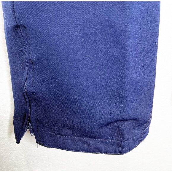 Vintage Bogner Stirrup Ski Wool Winter Pants in Navy Blue 10 Apres Snow - Picture 11 of 14